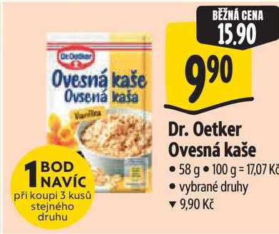 Dr. Oetker Ovesná kaše, 58 g