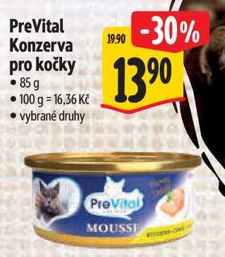 PreVital Konzerva pro kočky, 85 g