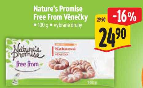 Nature's Promise Free From Věnečky, 100 g