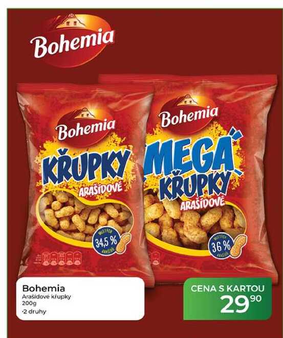 Bohemia Arašídové křupky 200g