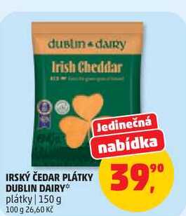 IRSKÝ ČEDAR PLÁTKY DUBLIN DAIRY plátky, 150 g