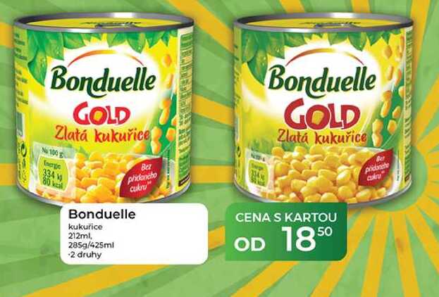 Bonduelle kukuřice 212ml, 285g/425ml  