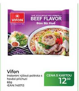 Vifon Instantni rýžová polévka s hovězí příchutí 65 g