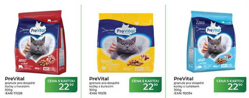 PreVital granule pro dospělé kočky s kuřecím 300g