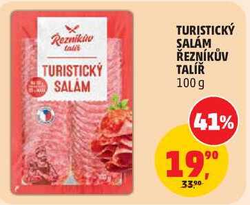 TURISTICKÝ SALÁM ŘEZNÍKŮV TALÍŘ, 100 g