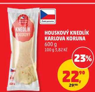 HOUSKOVÝ KNEDLÍK KARLOVA KORUNA, 600 g