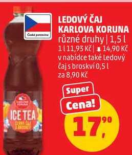 LEDOVÝ ČAJ KARLOVA KORUNA různé druhy, 1,5 l