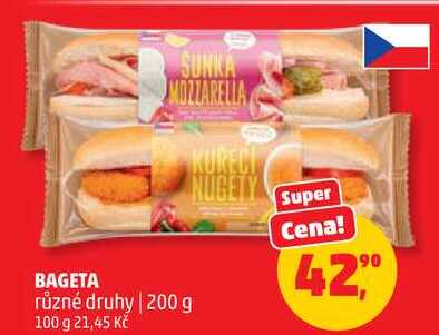 BAGETA různé druhy, 200 g