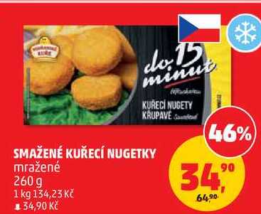 SMAŽENÉ KUŘECÍ NUGETKY mražené, 260 g