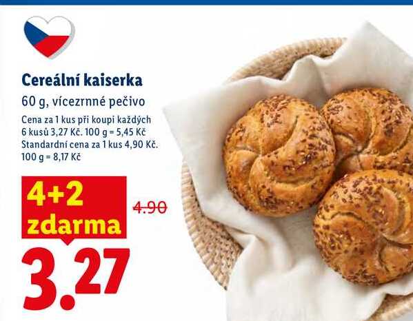 Cereální kaiserka, 60 g