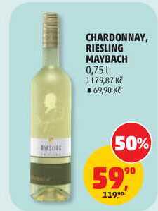 CHARDONNAY, RIESLING MAYBACH, 0,75 l