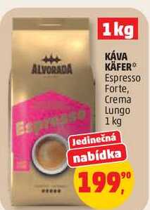 KÁVA KÄFER Espresso Forte, Crema Lungo, 1 kg