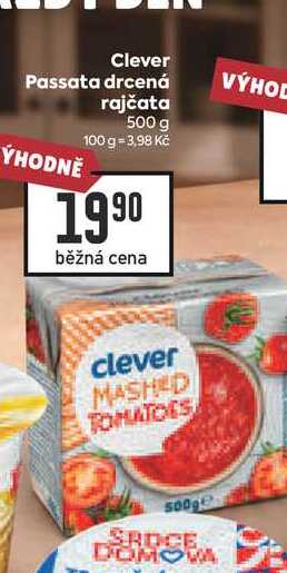 Clever Passata drcená rajčata 500 g 