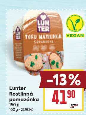 Lunter Rostlinná pomazánka 150 g