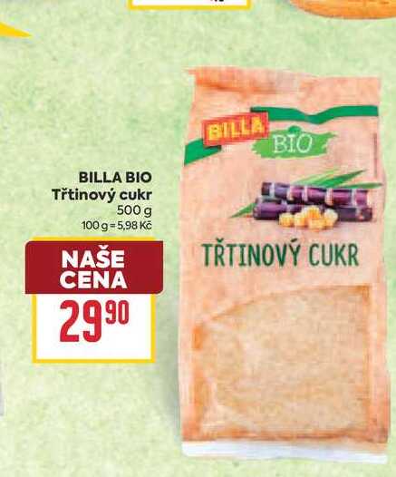 BILLA BIO Třtinový cukr 500 g