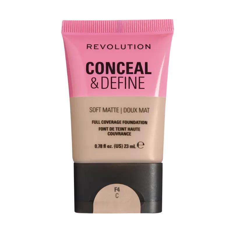 Makeup Revolution Lehký matující make-up Conceal & Define, 1 ks
