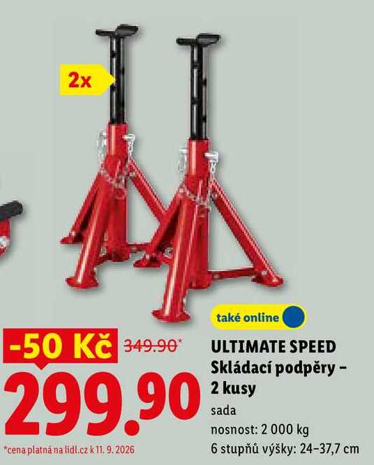 ULTIMATE SPEED Skládací podpěry - 2 kusy