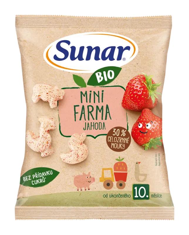 Sunar BIO křupky Mini farma Jahoda, 18 g