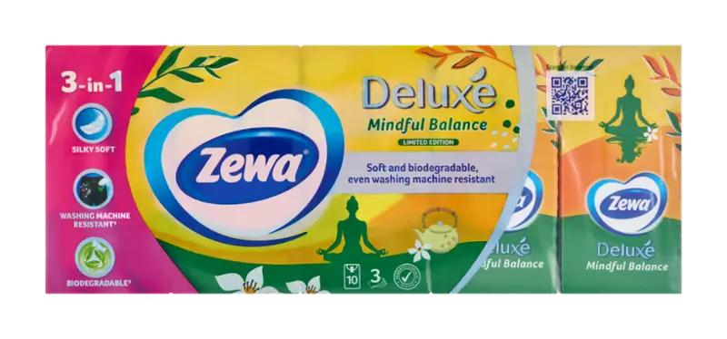 Zewa Papírové kapesníčky 3vrstvé Deluxe, 10 ks