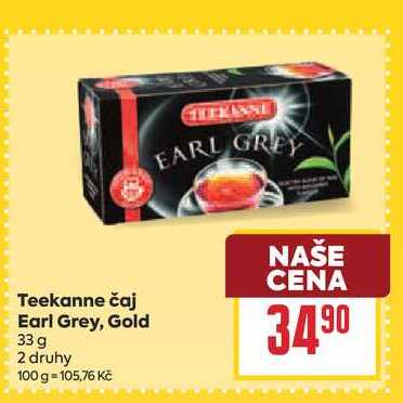 Teekanne čaj Earl Grey, Gold 33 g