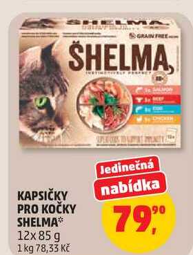 KAPSIČKY PRO KOČKY SHELMA, 12x85 g