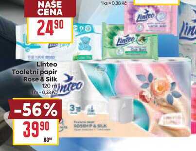 Linteo Toaletní papír Rose & Silk 120m