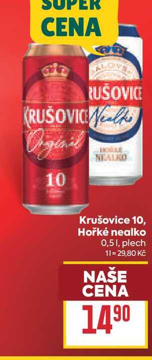 Krušovice 10 0,51, plech