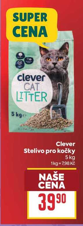 Clever Stelivo pro kočky 5 kg