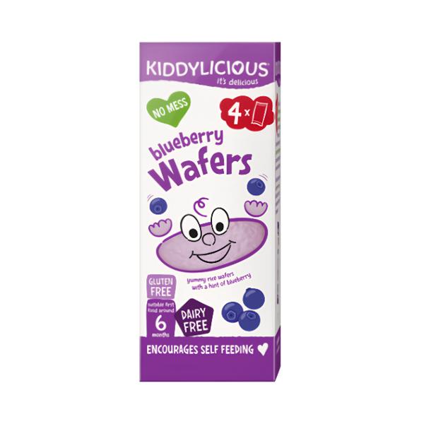 Kiddylicious oplatky borůvkové mini 4x4g