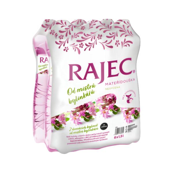 Rajec Pramenitá voda Mateřídouška nesycená 6 x 1,5l