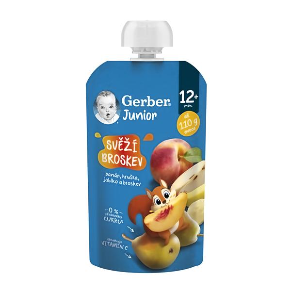 Gerber Junior kapsička Svěží broskev
