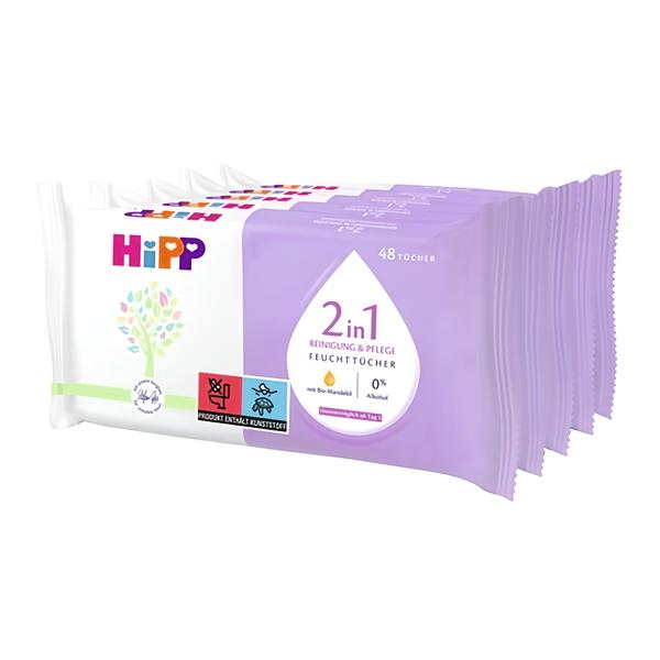 HiPP 2v1 vlhčené ubrousky 5x48 ks