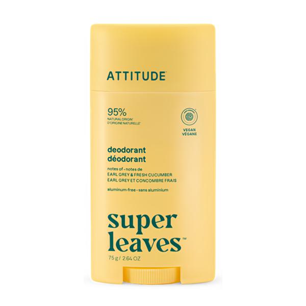 Attitude Super leaves Deodorant bez hliníku - Earl Grey a okurka