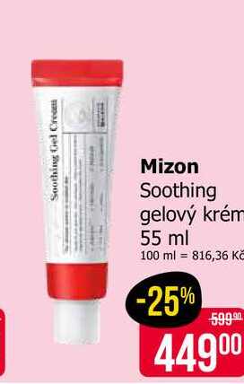 Mizon Soothing gelový krém 55 ml