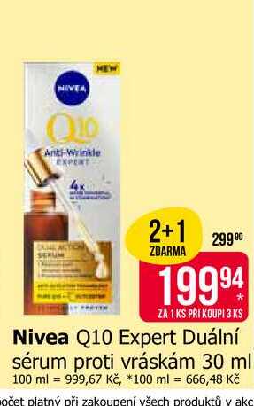 Nivea Q10 Expert Duální sérum proti vráskám 30 ml 