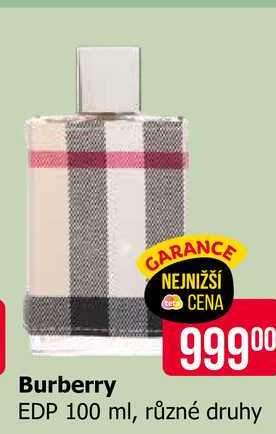Burberry EDP 100 ml, různé druhy
