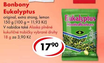 Bonbony Eukalyptus, 150 g 