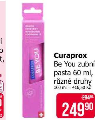 Curaprox Be You zubní pasta 60 ml, různé druhy