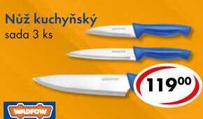 Nůž kuchyňský, sada 3 ks