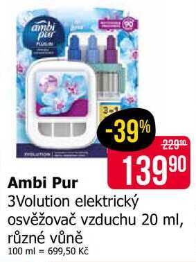Ambi Pur 3Volution elektrický osvěžovač vzduchu 20 ml, různé vůně