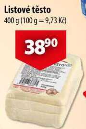 Listové těsto, 400 g  