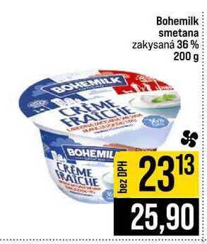 Bohemilk smetana zakysaná 36% 200 g