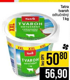 Tatra tvaroh odtučněný 1kg