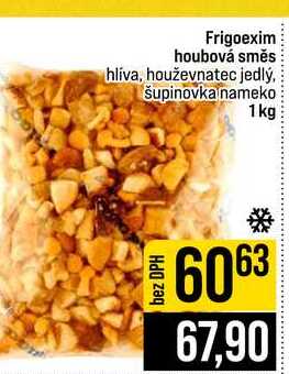 Frigoexim houbová směs hlíva, houževnatec jedlý, šupinovka nameko 1kg