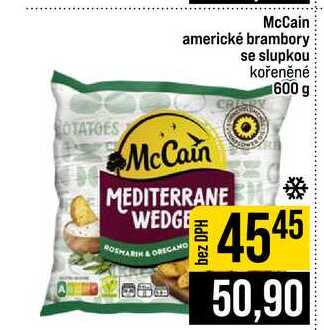 McCain americké brambory se slupkou kořeněné 600 g 