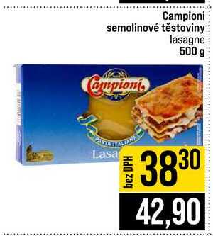 Campioni semolinové těstoviny lasagne 500 g