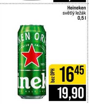 Heineken světlý ležák 0,5l