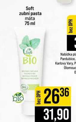 Soft zubní pasta máta 75 ml 
