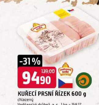 Kuřecí prsní řízek 600g