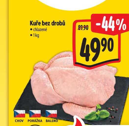Kuře bez drobů 1 kg